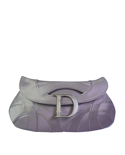 Satin Clutch, &pound;225, Handbags, Silver, Mother of Pearl/Satin, Front view